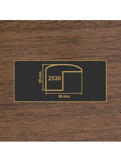 2530 Горіх темний накладка кут МДФ 2800  - 1 2