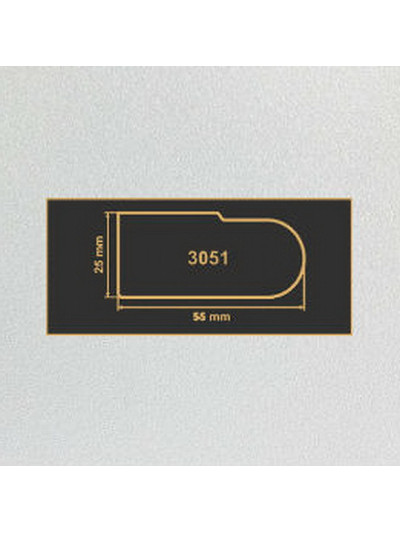3051 алюминий накладка МДФ 2800