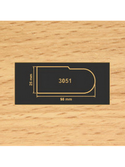 3051 бук накладка МДФ 2800