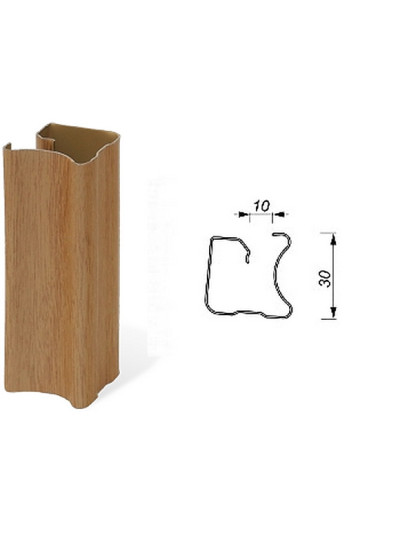 Профиль верт. ЛЮКС 10мм L-2550mm 10-0321 DN Дуб Св, ЦЕНА УКАЗАНА ЗА ШТ.