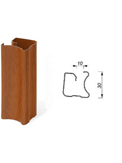 Профиль верт. ЛЮКС 10мм 2750мм 10-0320 WI Вишня, ЦЕНА УКАЗАНА ЗА ШТ.