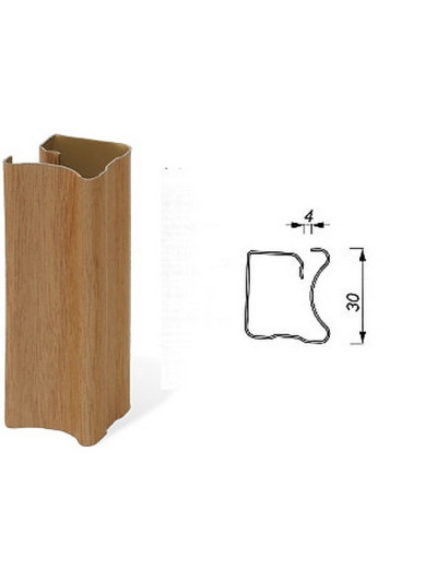 Профиль верт. ЛЮКС 4мм 2750мм 10-0350 DN Дуб Св, ЦЕНА УКАЗАНА ЗА ШТ.