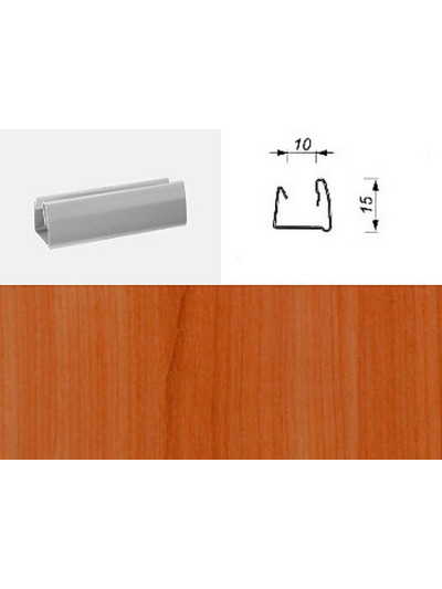 Профиль горизонтальный 10-0410 Вишня 10мм 1800мм, ЦЕНА УКАЗАНА ЗА ШТ.