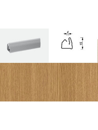 Профиль горизонт. 10-0440 Дуб Светлый 4мм 1800мм, ЦЕНА УКАЗАНА ЗА ШТ.