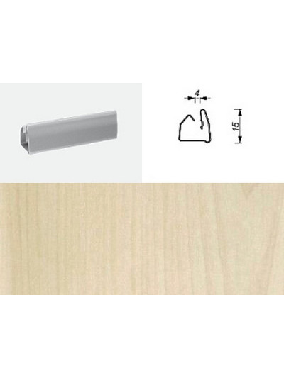 Профиль горизонтальный 10-0440 Клен 4мм 1800мм, ЦЕНА УКАЗАНА ЗА ШТ.