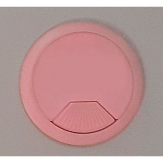 Заглушка компьютерная (проход) для проводов, цвет Розовый