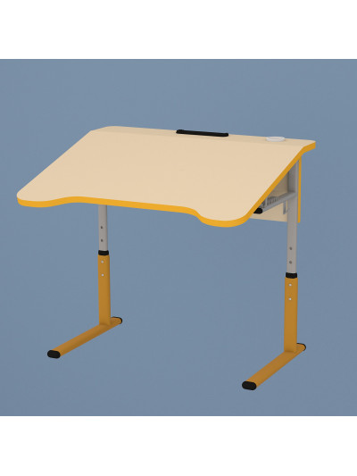 Парта (стіл) одномісна, антискаліозна, регульована (3-5 ростові групи)