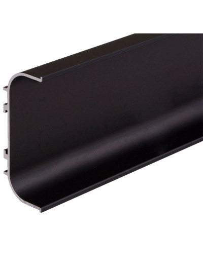 Профиль алюминиевый ФБР C-образный Черный 5950 мм М/П (Под заказ)