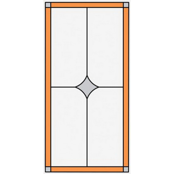 Витраж для кухонных фасадов kit53