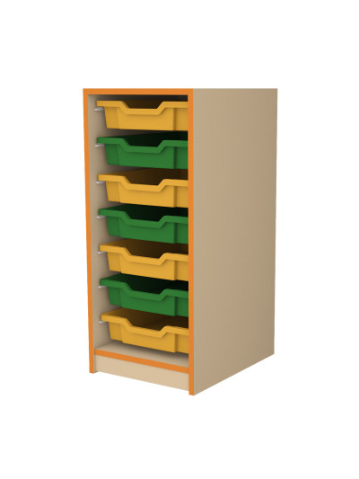 Шафа для дидактичних матеріалів з семи лотками  - 1