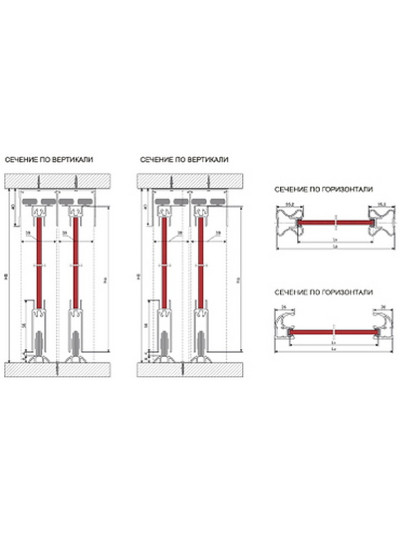 Доводчик для раздвижных дверей ROLLA - 1 2
