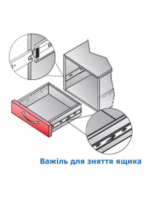 Направляющие шариковые телескопические Linken L-700 H-45 Linken System - 4