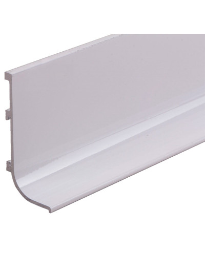 Профиль алюминиевый ФБР L-образный Белый 5950 мм М/П (Под заказ)