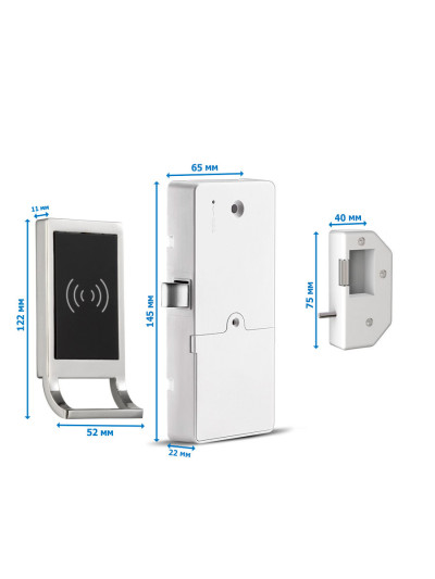 Магнітний меблевий замок RFID LOCKER v4 MEBTECH - 1 2