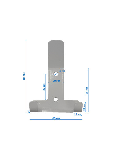 Гачок меблевий ПП11/Ф.435.03 Білий EteraPlast - 1 2