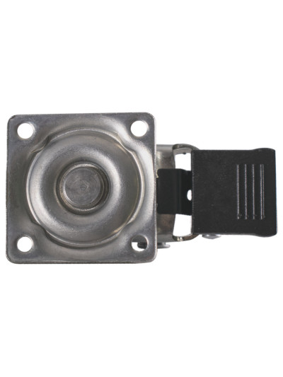 Ролик D-75 мм полиуретановой с пластиной и тормозом (под заказ) 2