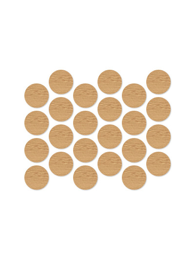 Заглушка к минификсу самоклеющаяся 20мм Дуб светлый 7520  - 1