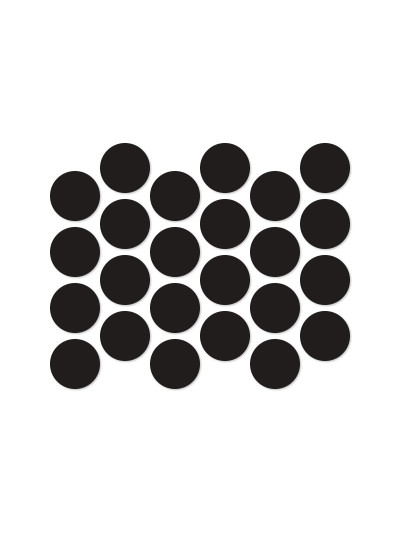 Заглушка к минификсу самоклеющаяся 20мм Черная 2110  - 1