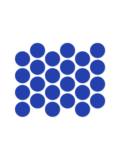 Заглушка к конфирмату самоклеющаяся Синяя 50 шт  - 1