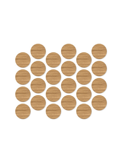 Заглушка конфирмат самоклеющаяся 50шт Зебрано светлый А-3510  - 1