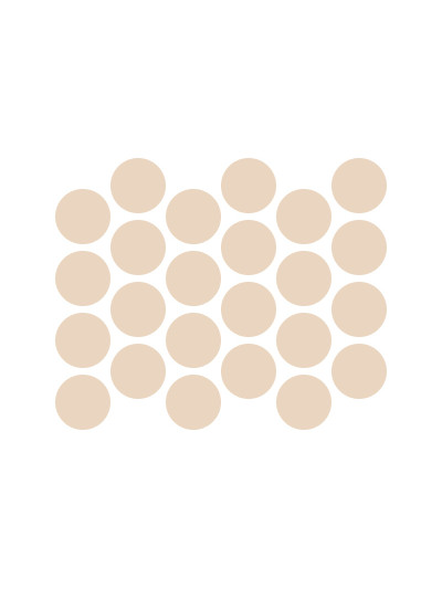 Заглушка конфирмат самоклеющаяся 50шт Бежевый А-0325  - 1