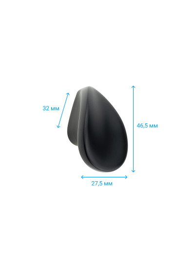 Ручка CR 16/32 MBLK Чорний Мат СтандартЛайн MEBTECH - 1 2