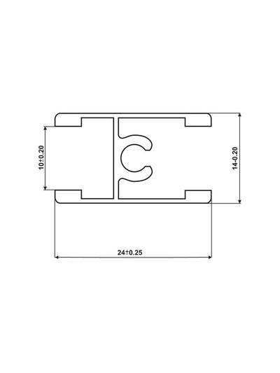 Профіль Rolla з'єднувальний гвинт Білий глянець TY-003 ROLLA - 1 2
