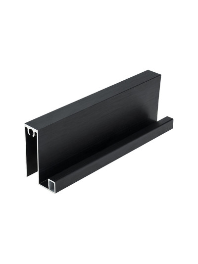 Профіль Баварія горизонтальний нижній 5,5 м Чорний Браш  - 1