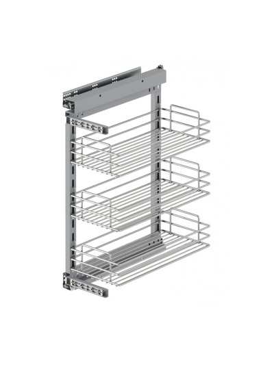 Карго 300 3-х уровн. Хром з доводчиком Тандем S-2205