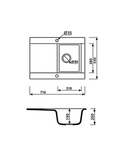 Мойка Marmorin Voga 110.113.007 2