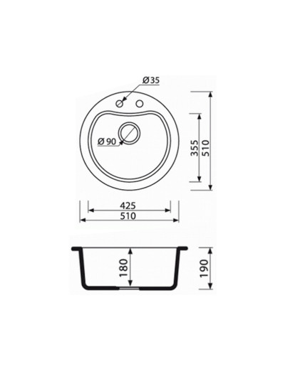 Мойка Marmorin Коva 510 250.803.011 2