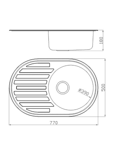 Мийка ROLLA UZ 7750 декор 2
