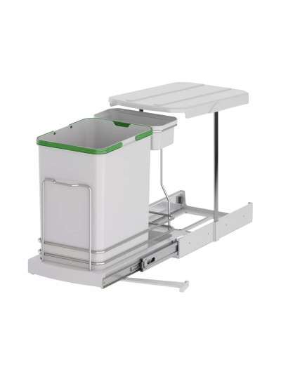 Ведро урна 16L + 1L S-2391 на направляющих ПОД ЗАКАЗ!