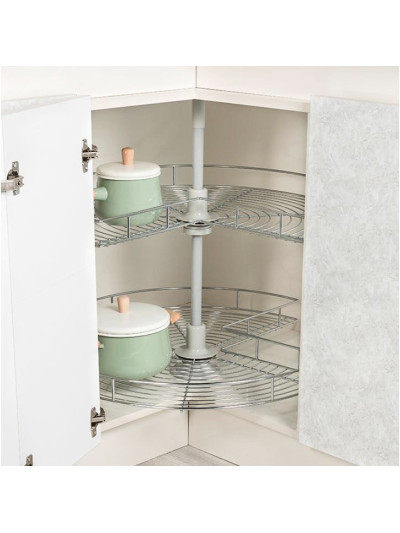 Карусель поворотная 600 3/4 хром S-3020 2