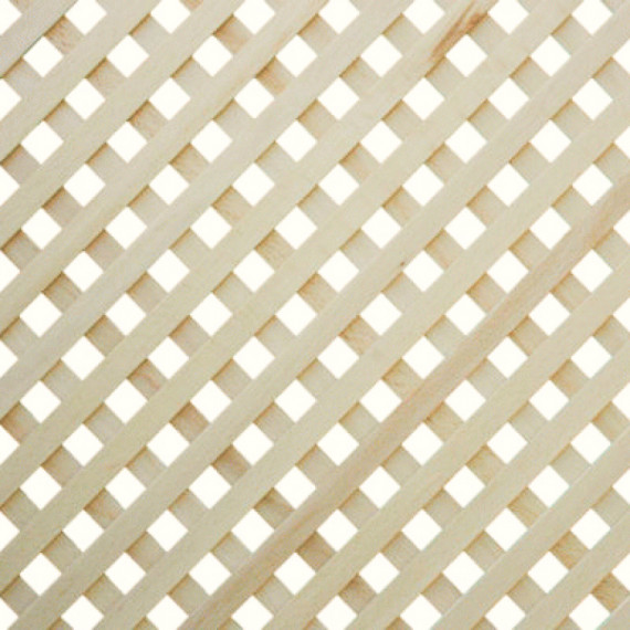 Решетка деревянная 620х1200 КЛЕН,5R ячейка квадрат (15х15 мм)  - 1