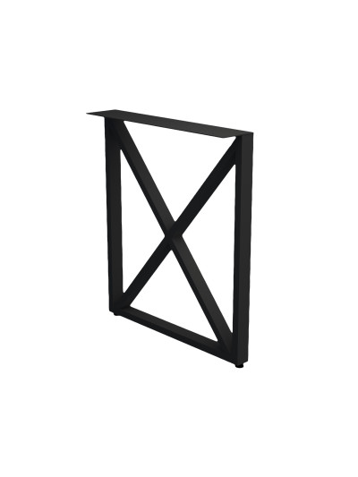 Опора для столу лофт Di Ferro TESTARDO BLK 732x650 Чорна DI FERRO - 1