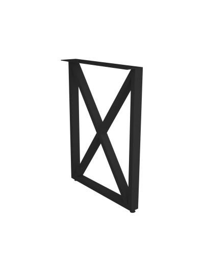 Опора для столу лофт Di Ferro TESTARDO BLK 732x550 Чорна DI FERRO - 1