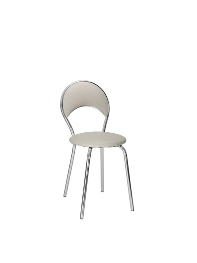 Стул металический Marino Plus Chrome V-28 Светло-серый MEBTECH - 1