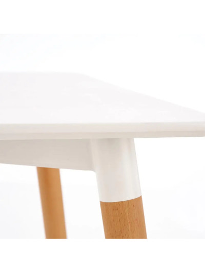 Стіл обідній Socrates Білий 800х800 2