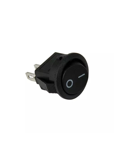 Выключатель-кнопка круглая Мини Черный 220В/12В, 3А/6А MEBTECH - 1 2