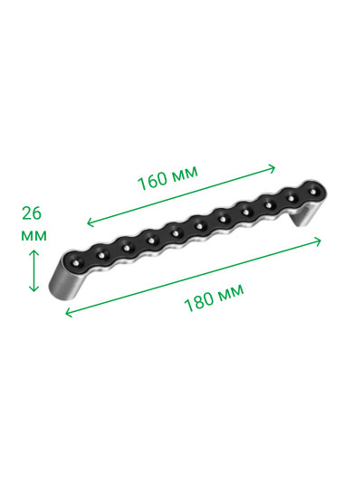 Меблева ручка CEBI 261.160 mp02pl 16 Алюміній 2