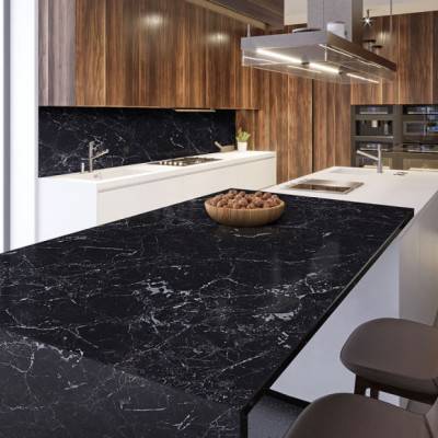 Столешница LuxeForm Черный Мрамор L014 1U R3, R6 LuxeForm - 3