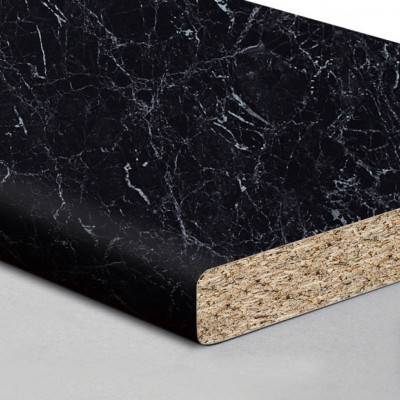 Столешница LuxeForm Черный Мрамор L014 1U R3, R6 LuxeForm - 5