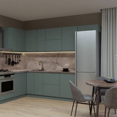 Столешница LuxeForm Мрамор Толедо S148 1U R3, R6 LuxeForm - 3