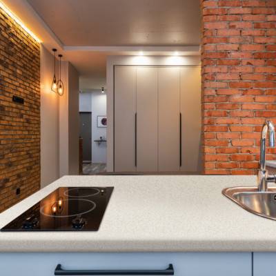 Столешница LuxeForm Камень Гриджио бежевый S501 1U R3, R6 LuxeForm - 3