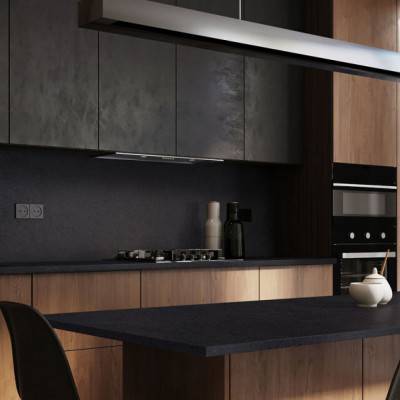 Столешница LuxeForm Платиновый Черный L015 1U R6 LuxeForm - 3
