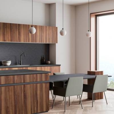 Столешница LuxeForm Графит Абсолют S524 1U R6 LuxeForm - 4