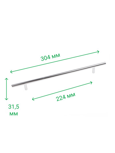 Ручка мебельная рейлинговая RE 1004/224 (Rolla) ROLLA - 1 2