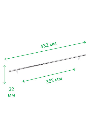Ручка меблева рейлінгова RE 1004/352 (Rolla) ROLLA - 1 2