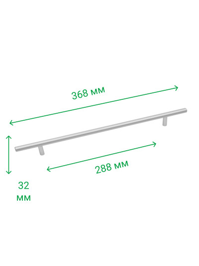 Ручка мебельная рейлинговая RE 1006/288 (Rolla) ROLLA - 1 2